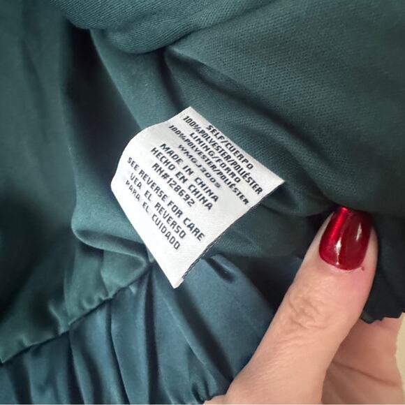 Madden NYC Satin Bomber Jacket, Size Medium - Picture 6 of 9